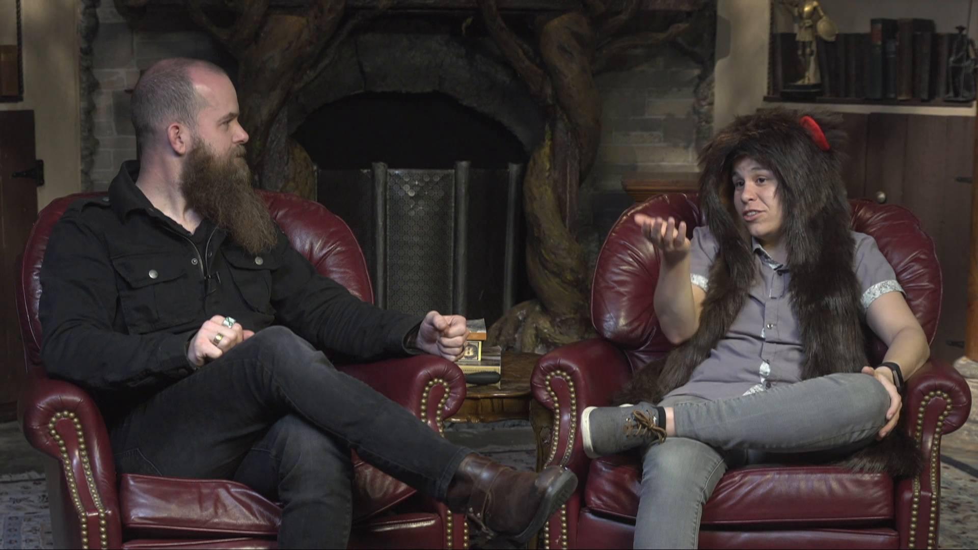 Aaron Konzelman and Syre Klenke "building a connection" conversation in studio