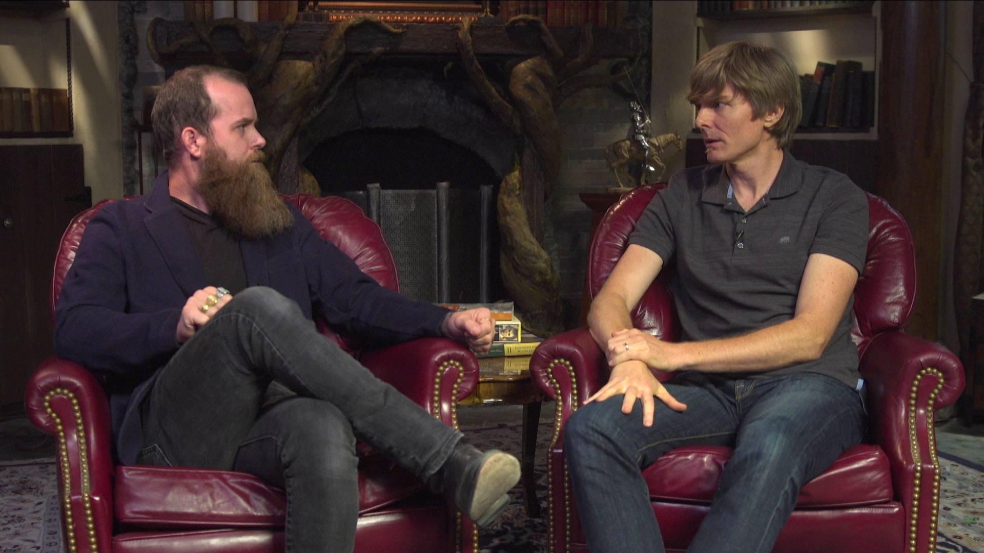 Screenshot of Aaron Konzelman and guest from "Culture and Strategy" discussion