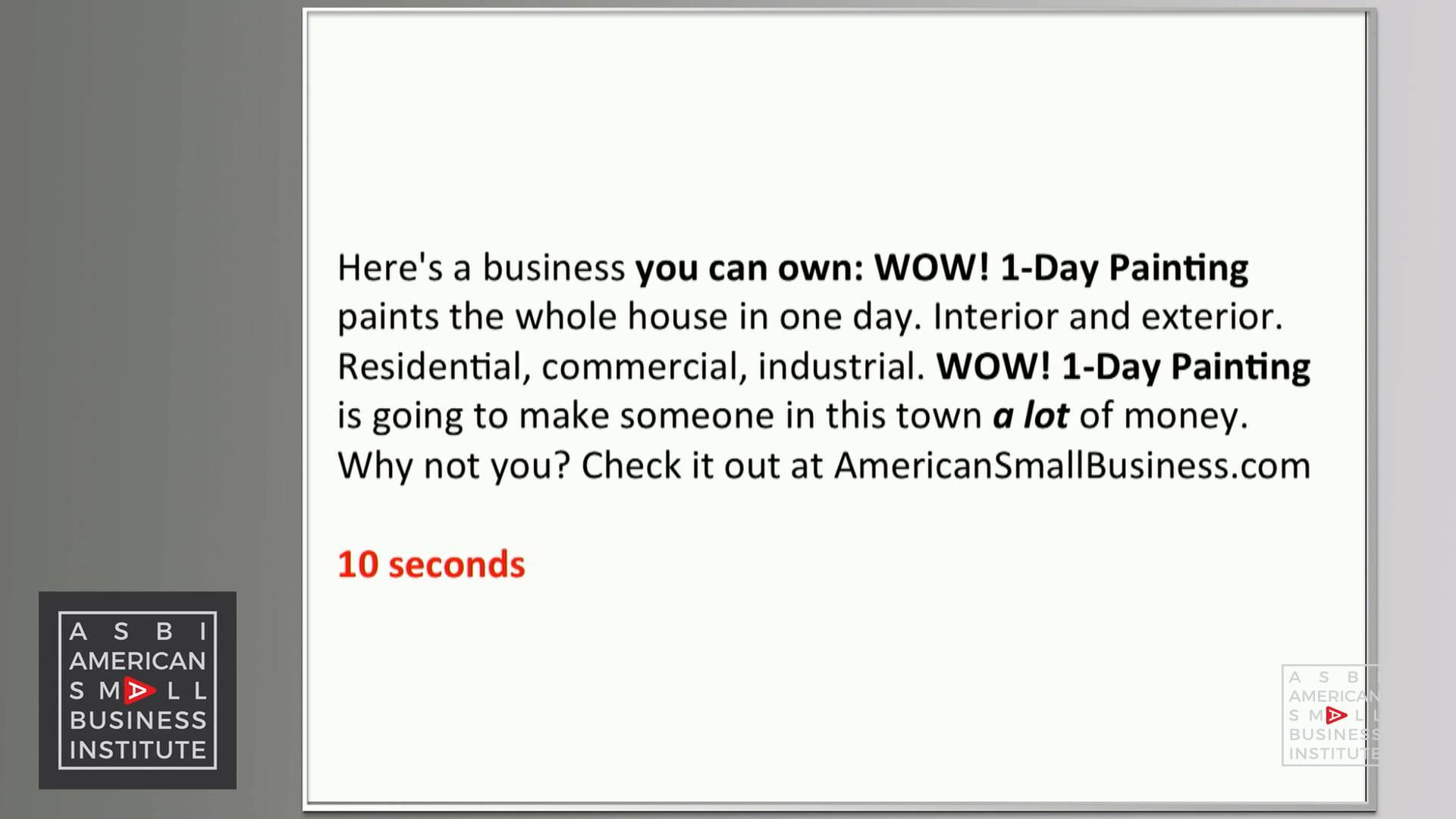 Wow! 1-day Painting sales ad June 2017